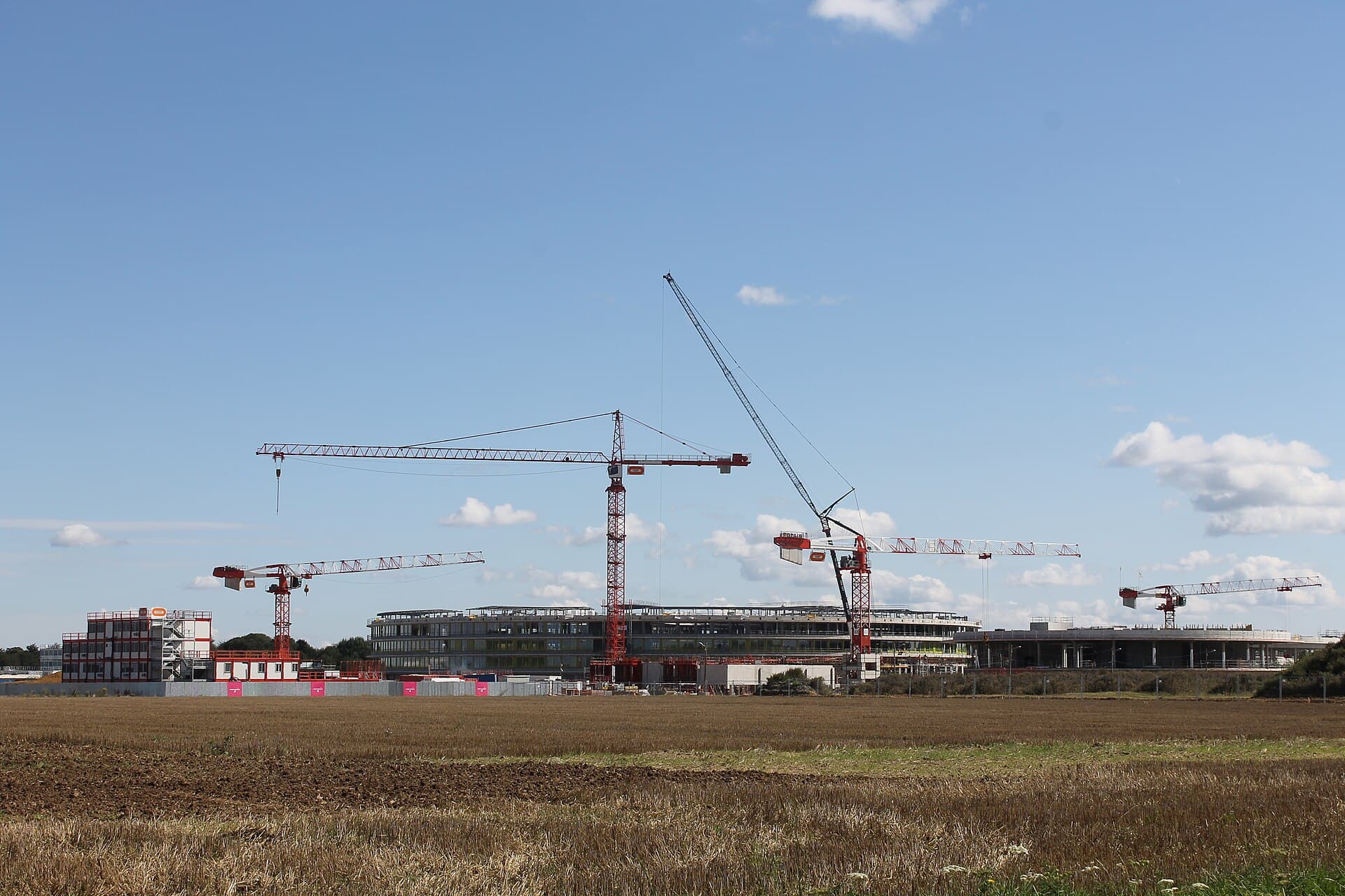 Chantier de construction en montagne